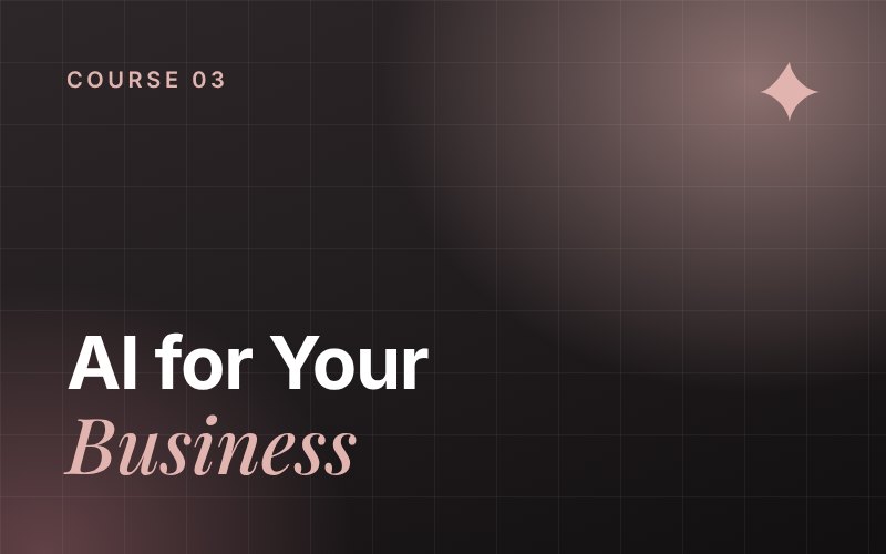 AI for Your Business course cover