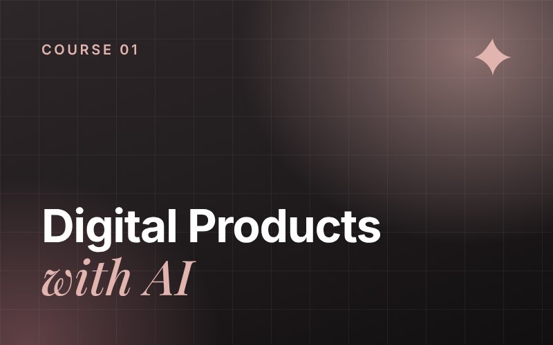 Digital Products with AI course cover