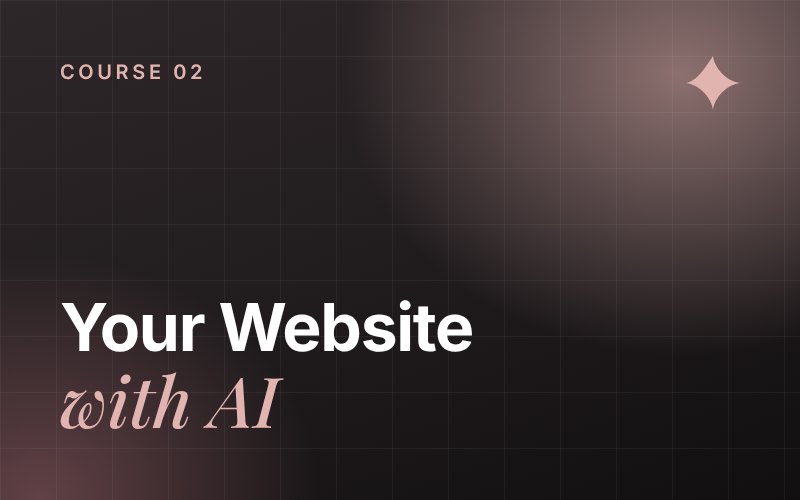 Build Your Website with AI course cover