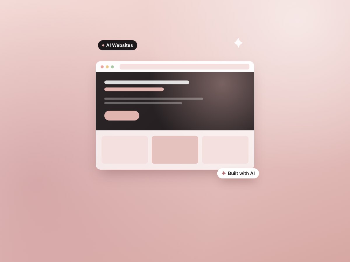 A professional website built with AI